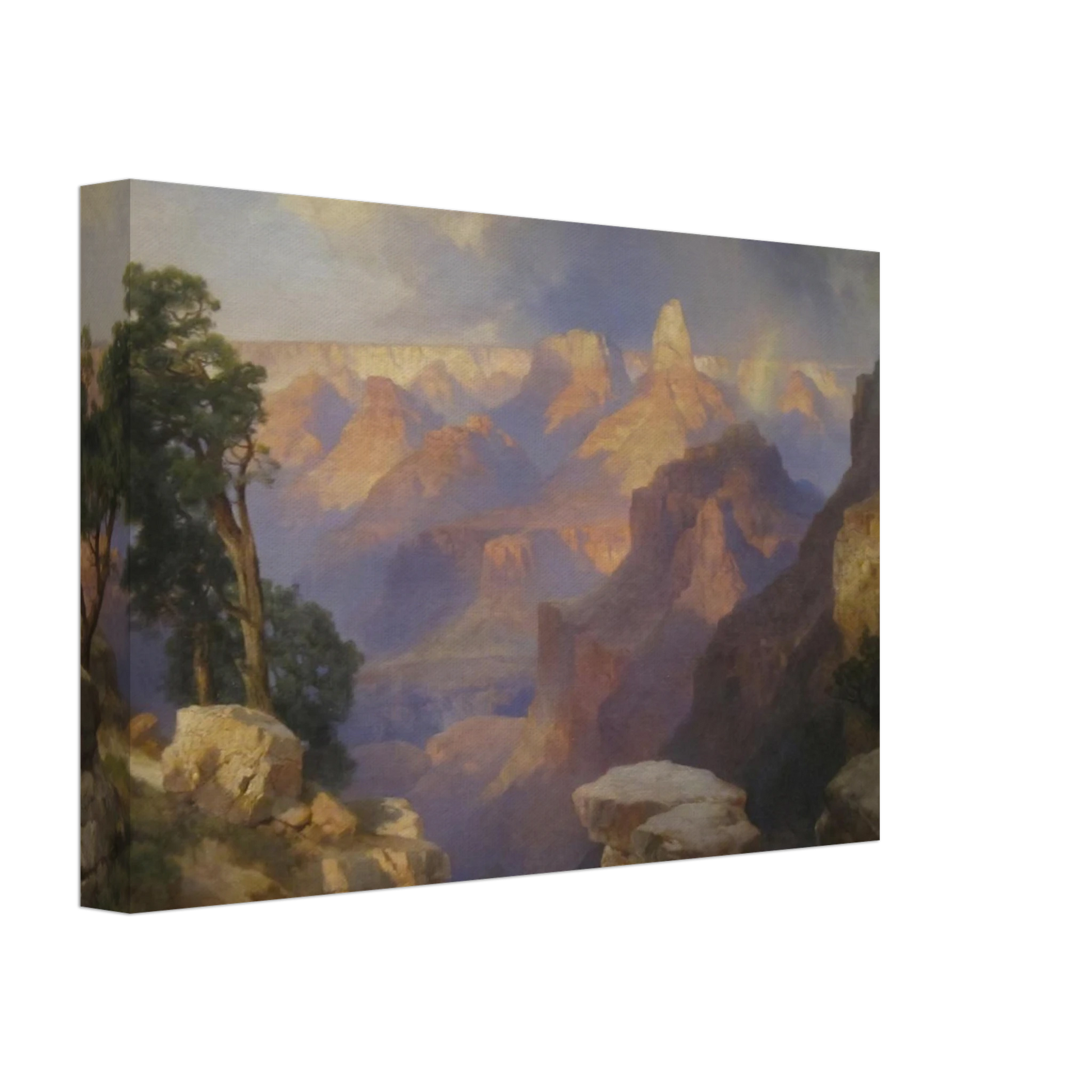 Thomas Moran - Grand Canyon with Rainbow Canvas - 40x60 cm / 16x24 inches-canvas