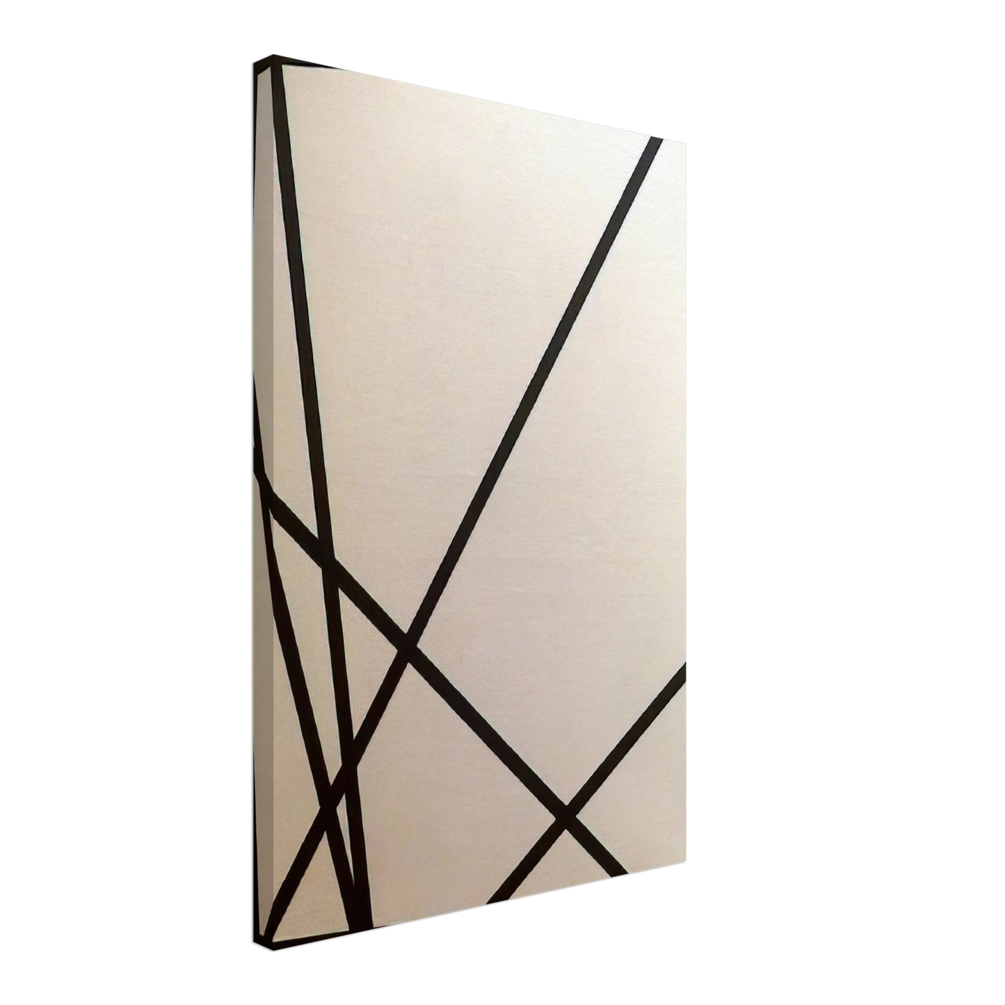 Francois Morellet - 10 lignes au hasard - 1975 Canvas - 70x100 cm / 28x40 inches-canvas