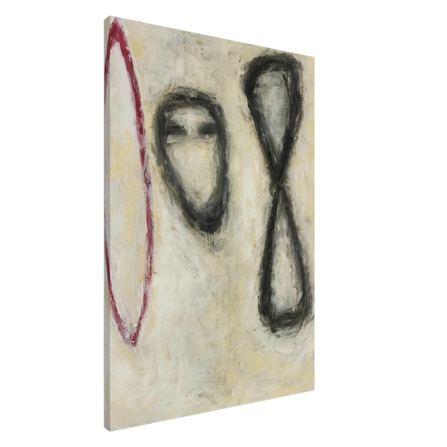 Susan Rothenberg - TRIPLE FORM 1982 Canvas - 20x30 cm / 8x12 inches-canvas