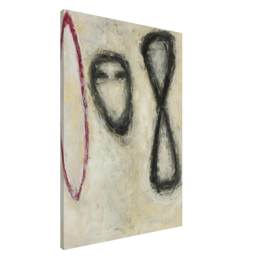 Susan Rothenberg - TRIPLE FORM 1982 Canvas - 20x30 cm / 8x12 inches-canvas