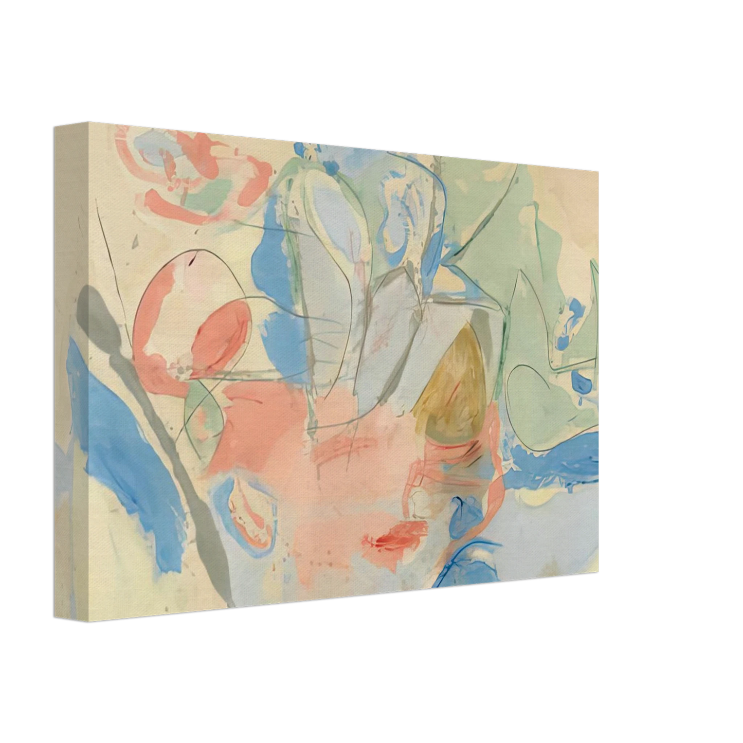 Helen Frankenthaler - Mountains and Sea, 1952- Canvas - 70x100 cm / 28x40 inches-canvas