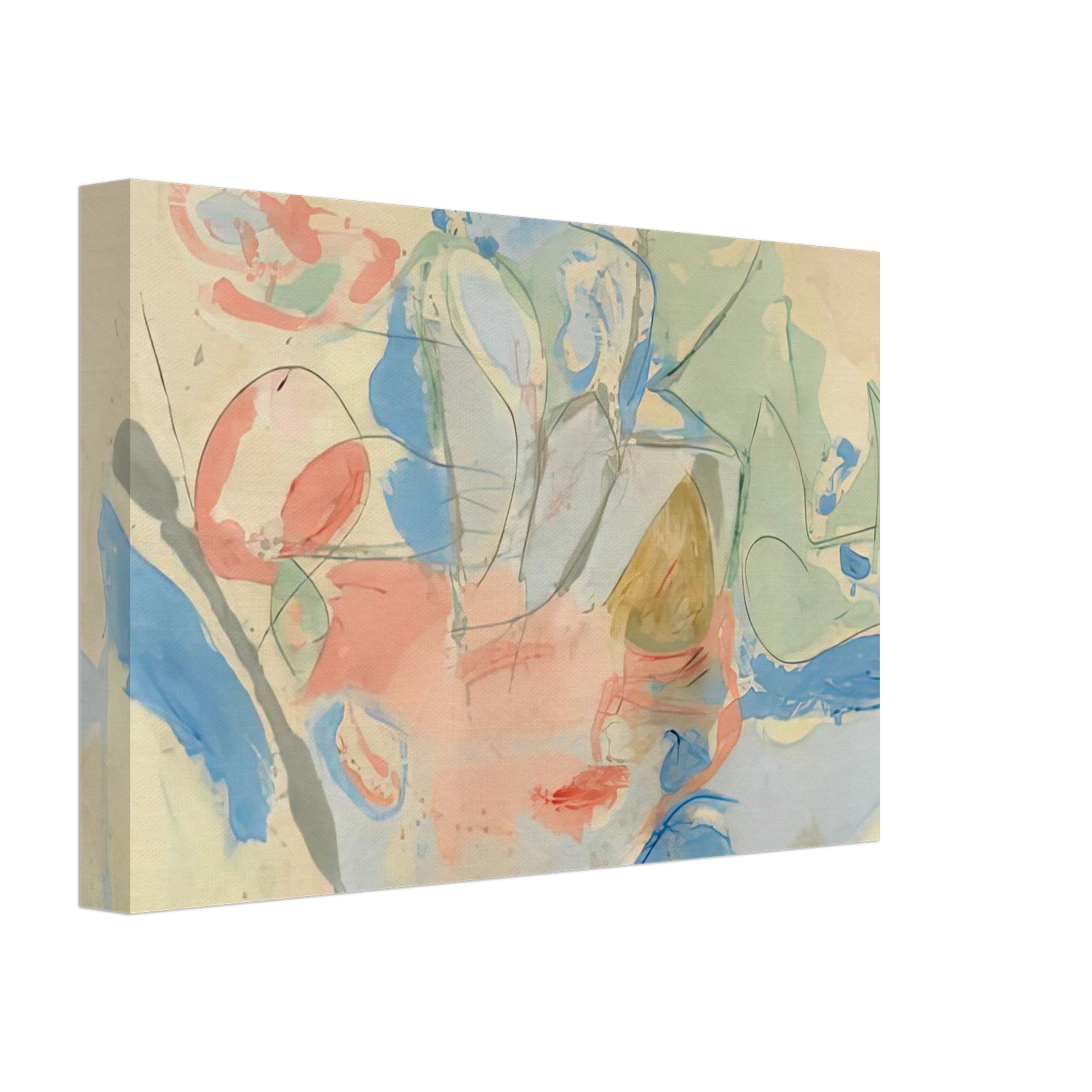 Helen Frankenthaler - Mountains and Sea, 1952- Canvas - 70x100 cm / 28x40 inches-canvas