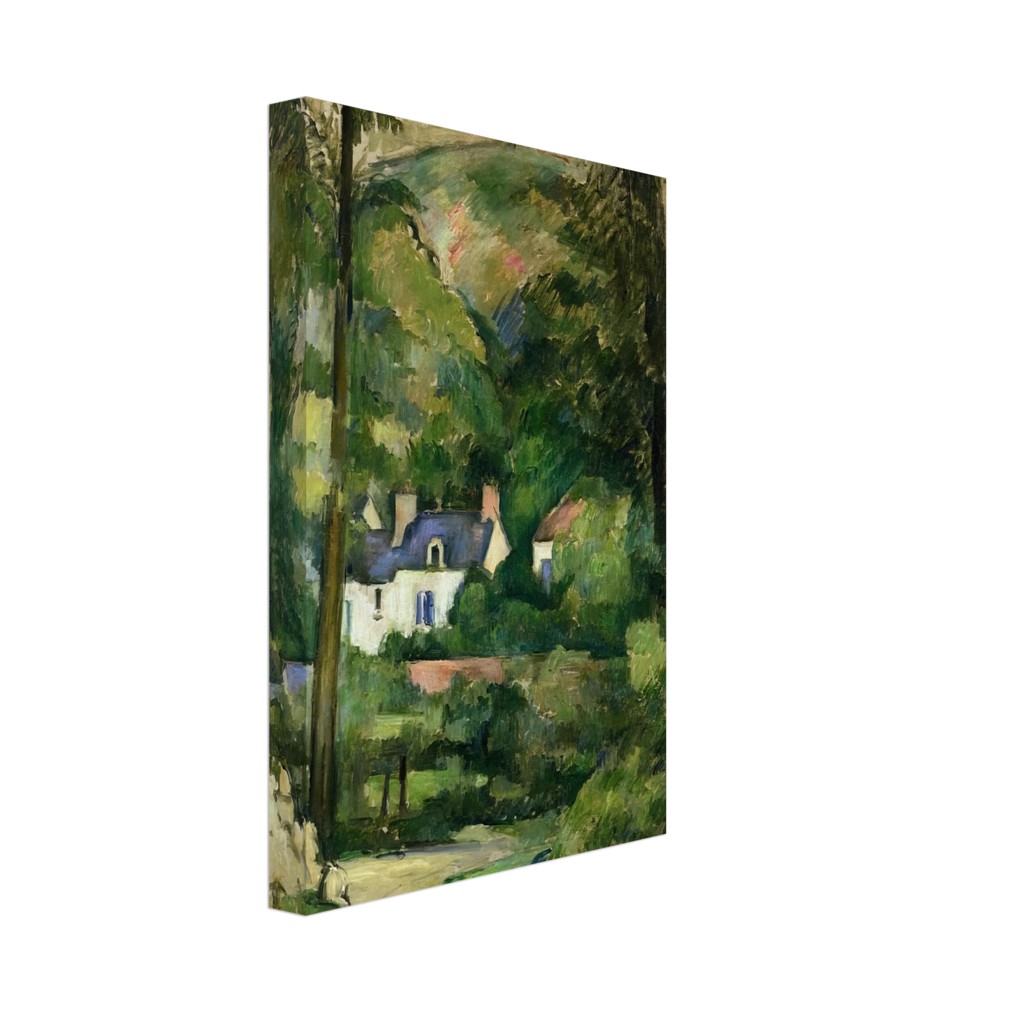 Paul Cezanne - Houses in the Greenery Canvas - 70x100 cm / 28x40 inches-canvas