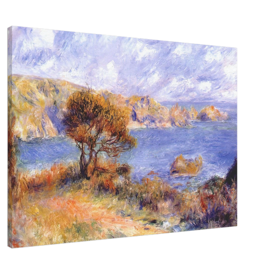 Pierre-Auguste Renoir - View at guernsey Canvas - 20x30 cm / 8x12 inches-canvas