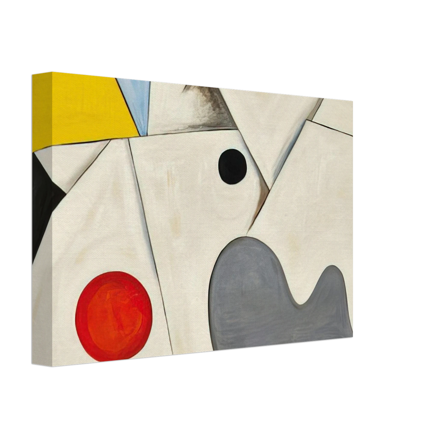 Alexander Calder - WHITE FIELDS 1955 Canvas - 40x60 cm / 16x24 inches-canvas