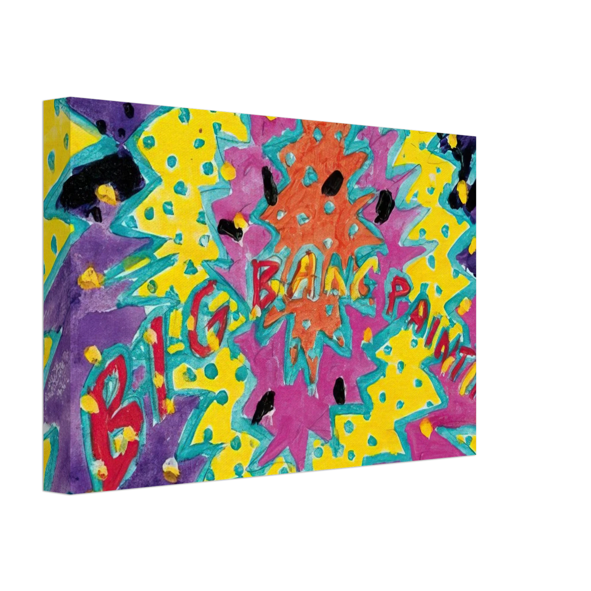 Paul Thek - Big Bang Painting - 1988 Canvas - 40x60 cm / 16x24 inches-canvas