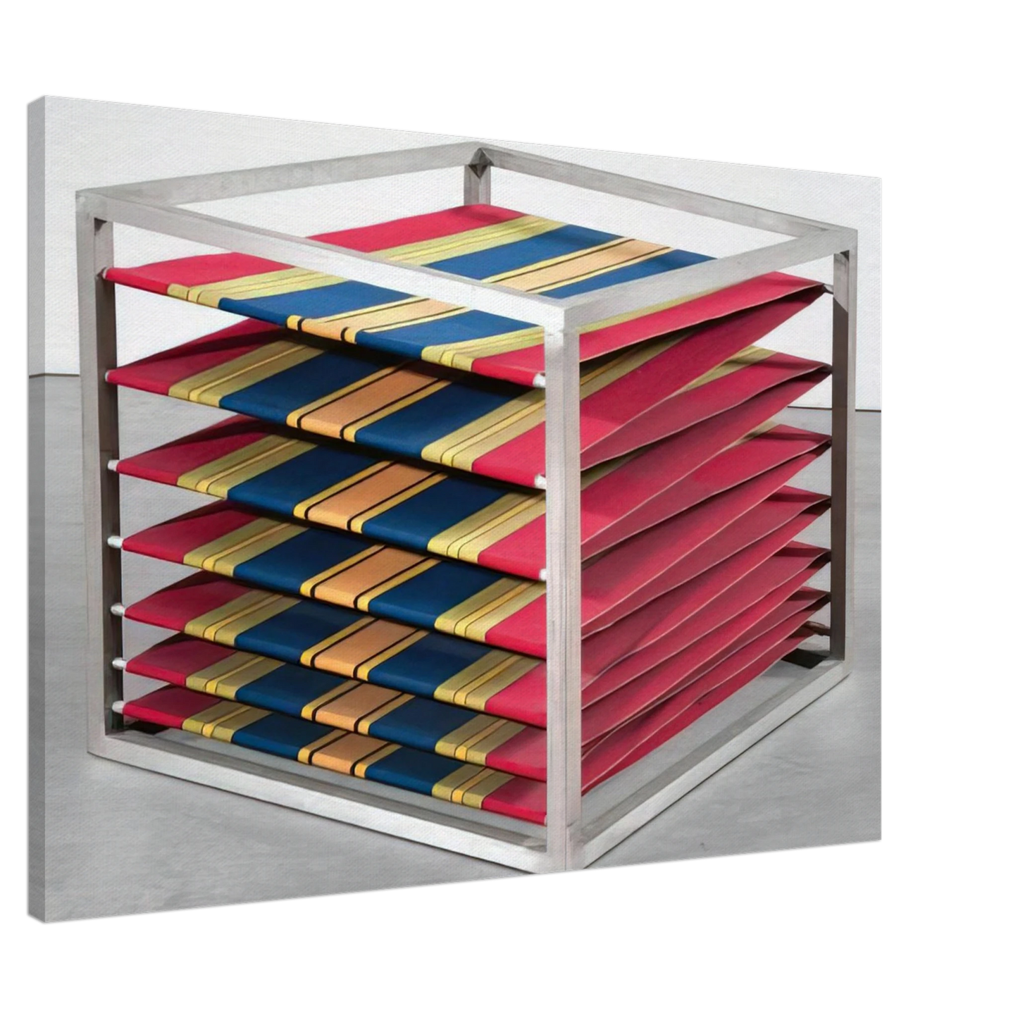 Alighiero Boetti - ZIG ZAG 1967 Canvas - 20x30 cm / 8x12 inches-canvas