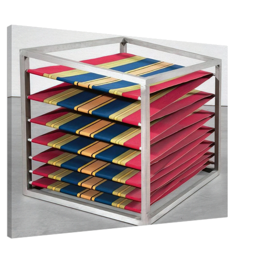 Alighiero Boetti - ZIG ZAG 1967 Canvas - 20x30 cm / 8x12 inches-canvas