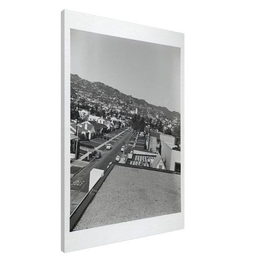 Edward Ruscha - RESIDENTIAL ROOFTOPS SERIES 1 Canvas - 20x30 cm / 8x12 inches-canvas
