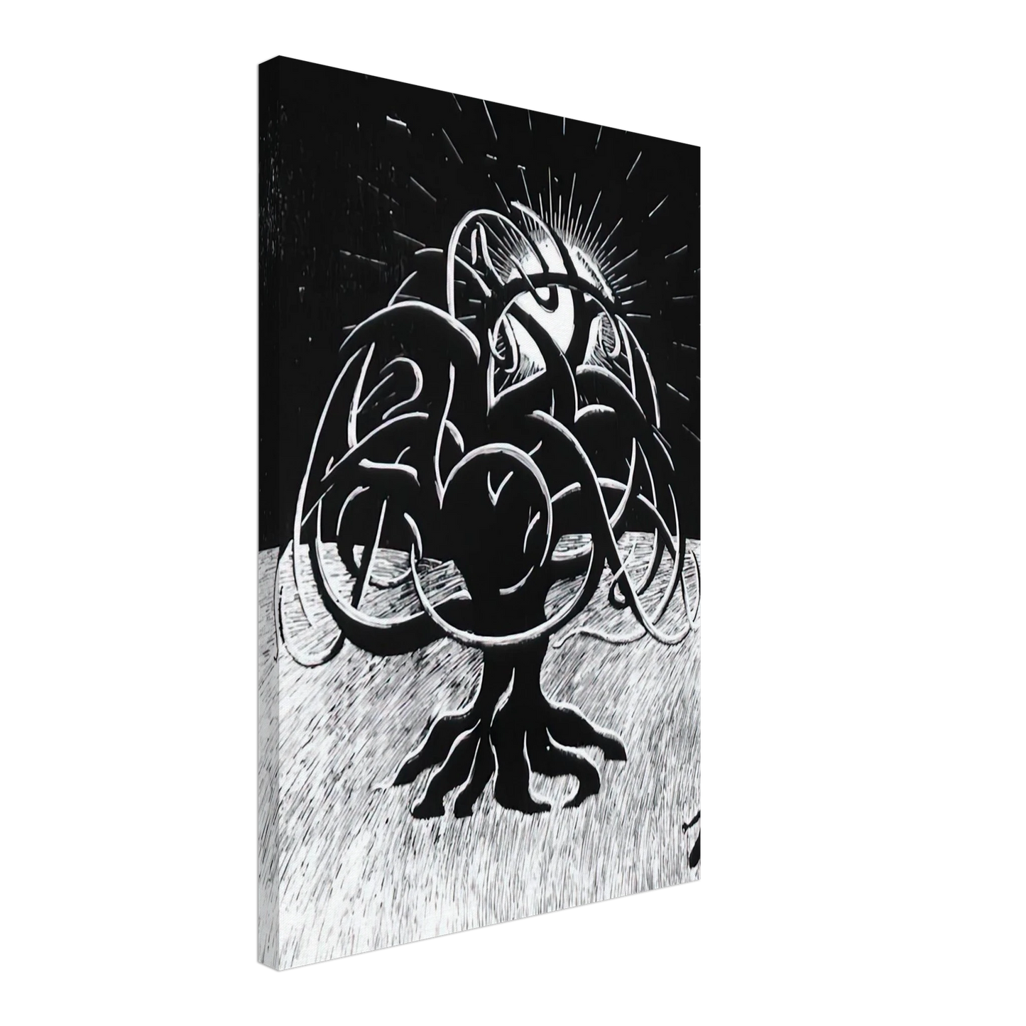MC Escher - TWON TREE Canvas - 40x60 cm / 16x24 inches-canvas