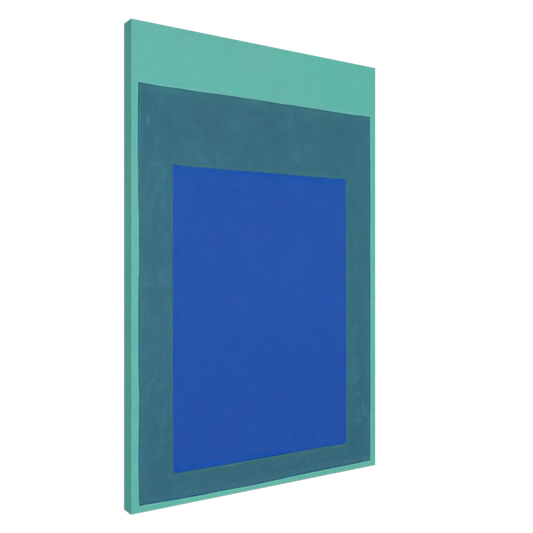 Josef Albers - HOMAGE TO THE SQUARE 1976 Canvas - 20x30 cm / 8x12 inches-canvas