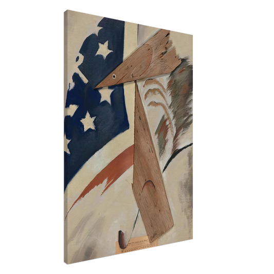 Arthur Dove - Portrait of Ralph Dusenberry - 1924 Canvas - 20x30 cm / 8x12 inches-canvas