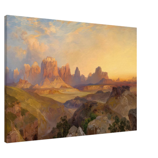Thomas Moran - Virgin River Utah Canvas - 20x30 cm / 8x12 inches-canvas