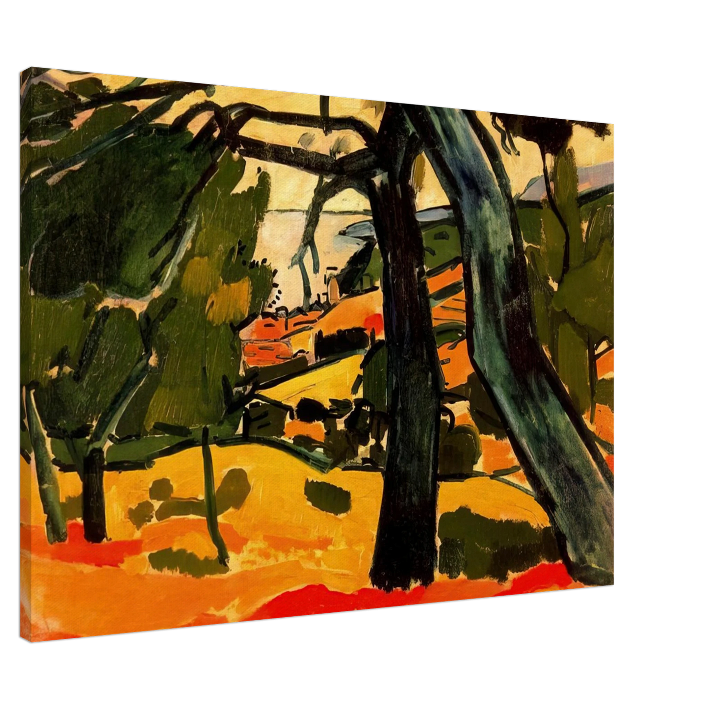 Andre Derain - LANDSCAPE 1907 1 Canvas - 20x30 cm / 8x12 inches-canvas
