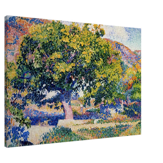 Henri-Edmond Cross - Around My House Canvas - 20x30 cm / 8x12 inches-canvas