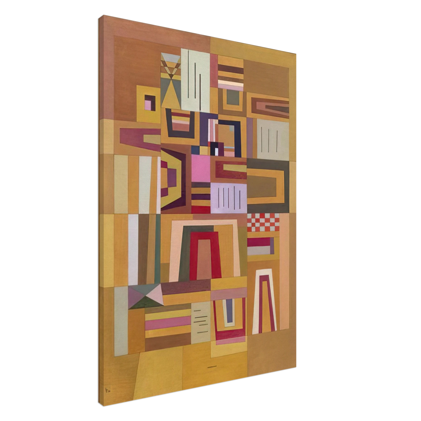 Wassily Kandinsky - COMPENSATION ROSE 1933 Canvas - 20x30 cm / 8x12 inches-canvas