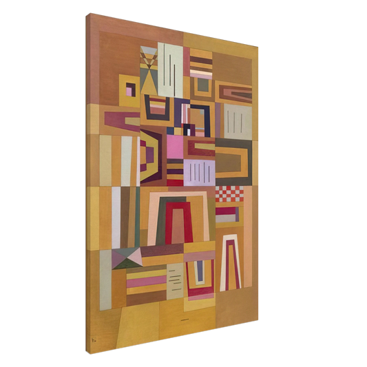 Wassily Kandinsky - COMPENSATION ROSE 1933 Canvas - 20x30 cm / 8x12 inches-canvas