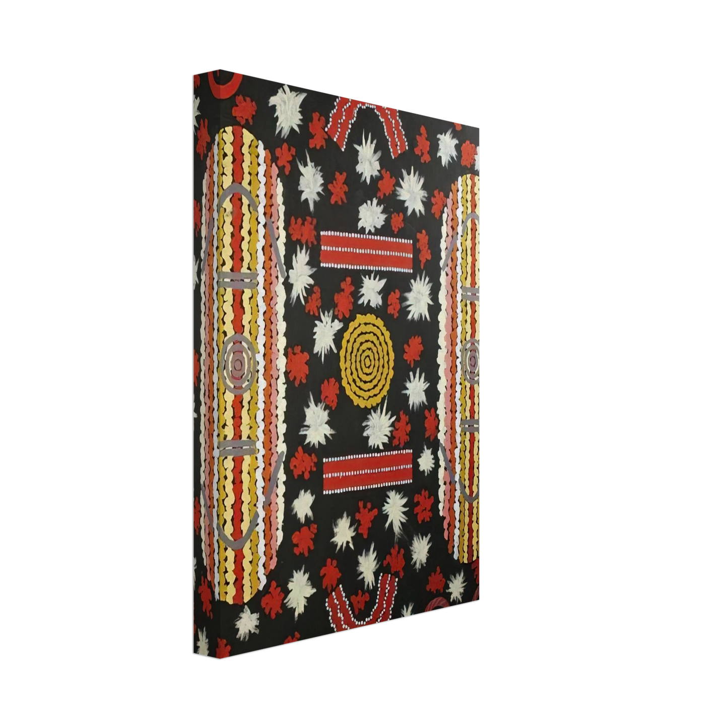 Clifford Possum Tjapaltjarri - Mens' Ceremony - 1988 Canvas - 70x100 cm / 28x40 inches-canvas