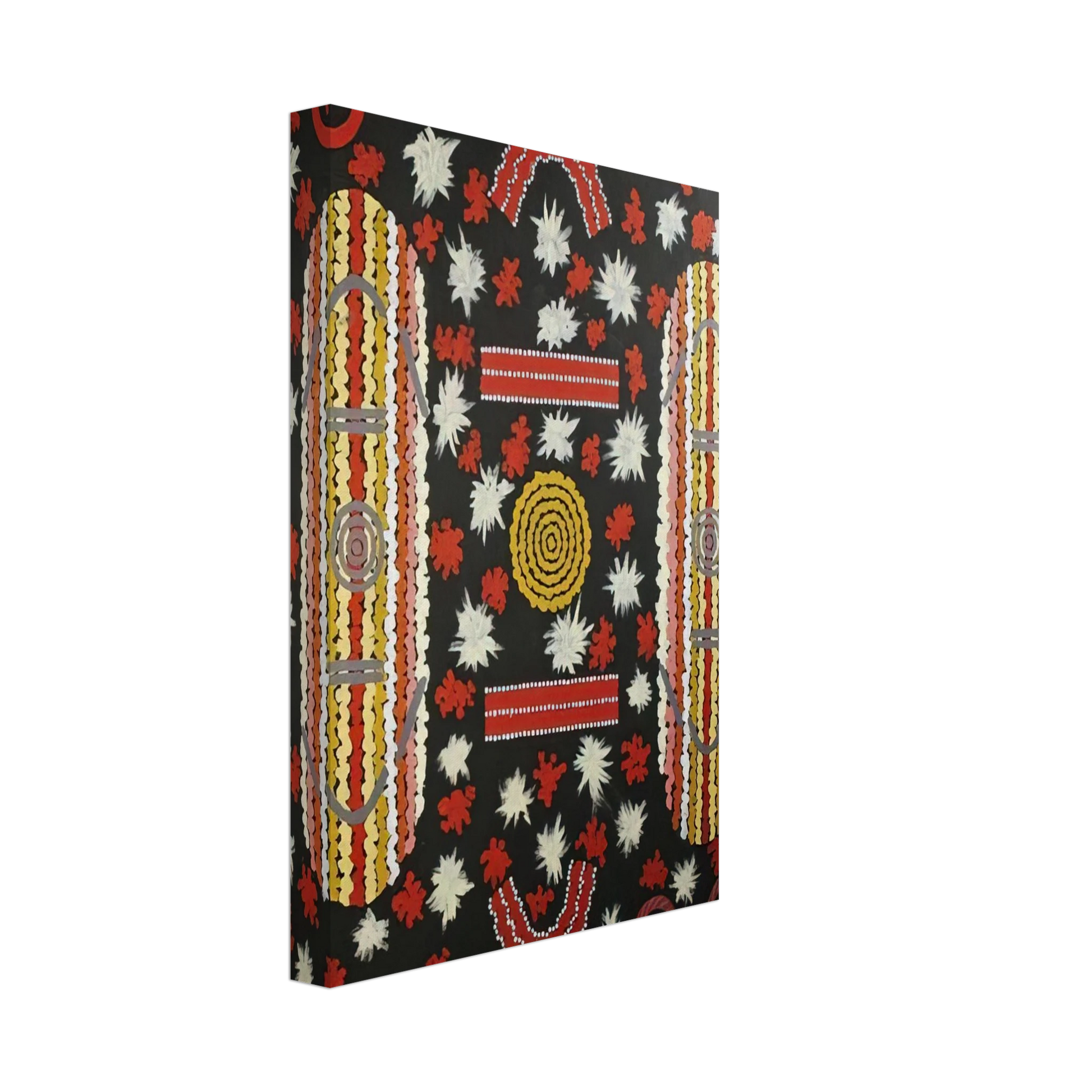 Clifford Possum Tjapaltjarri - Mens' Ceremony - 1988 Canvas - 70x100 cm / 28x40 inches-canvas