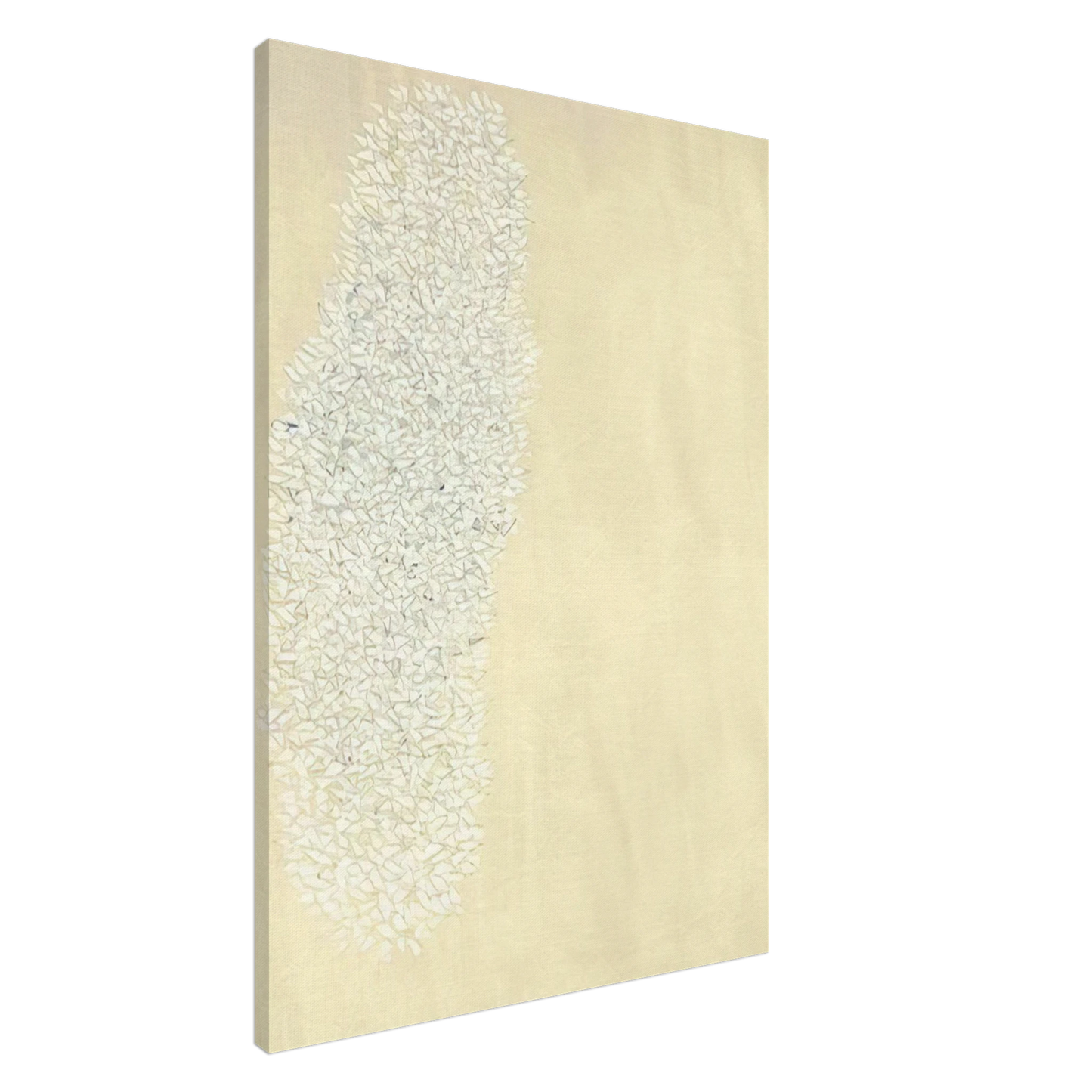 Robert Goodnough - Light Gray - Tan - 1978 Canvas - 20x30 cm / 8x12 inches-canvas