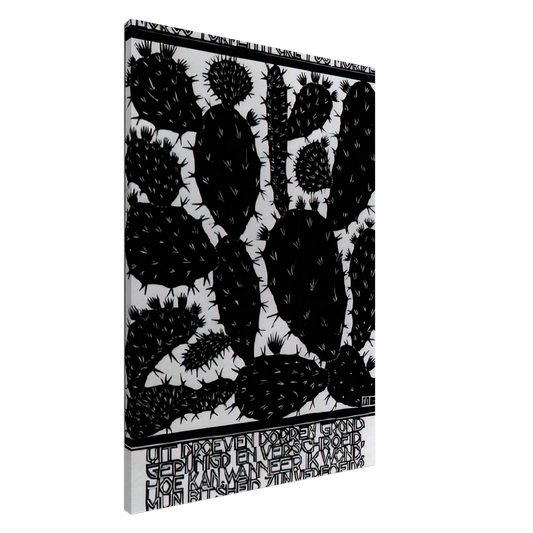 MC Escher - EMBLEMATA CACTUS Canvas - 20x30 cm / 8x12 inches-canvas