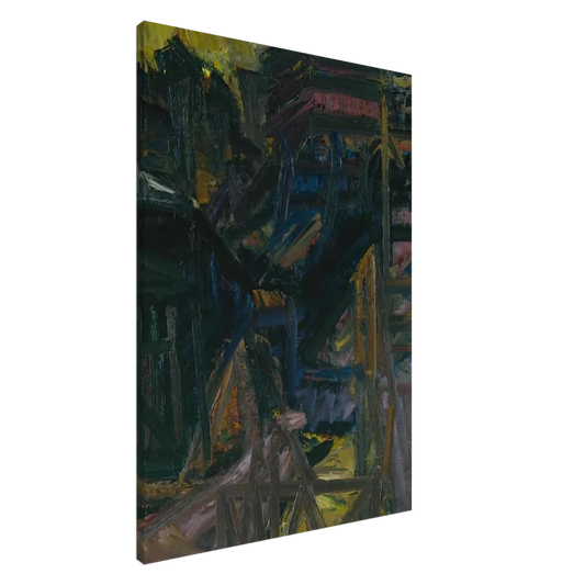 Frank Auerbach - TO THE STUDIOS 1980 Canvas - 20x30 cm / 8x12 inches-canvas
