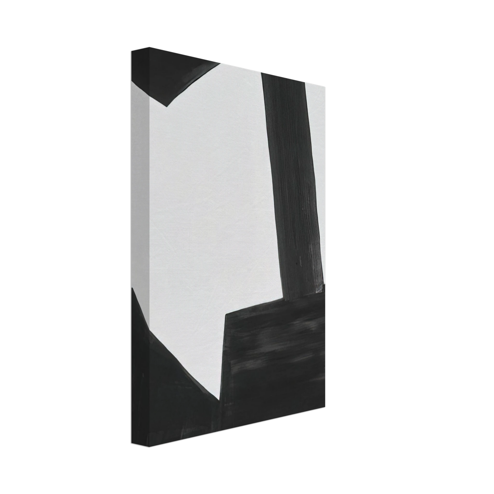 Doug Ohlson - Black and White Form - 1962 Canvas - 70x100 cm / 28x40 inches-canvas