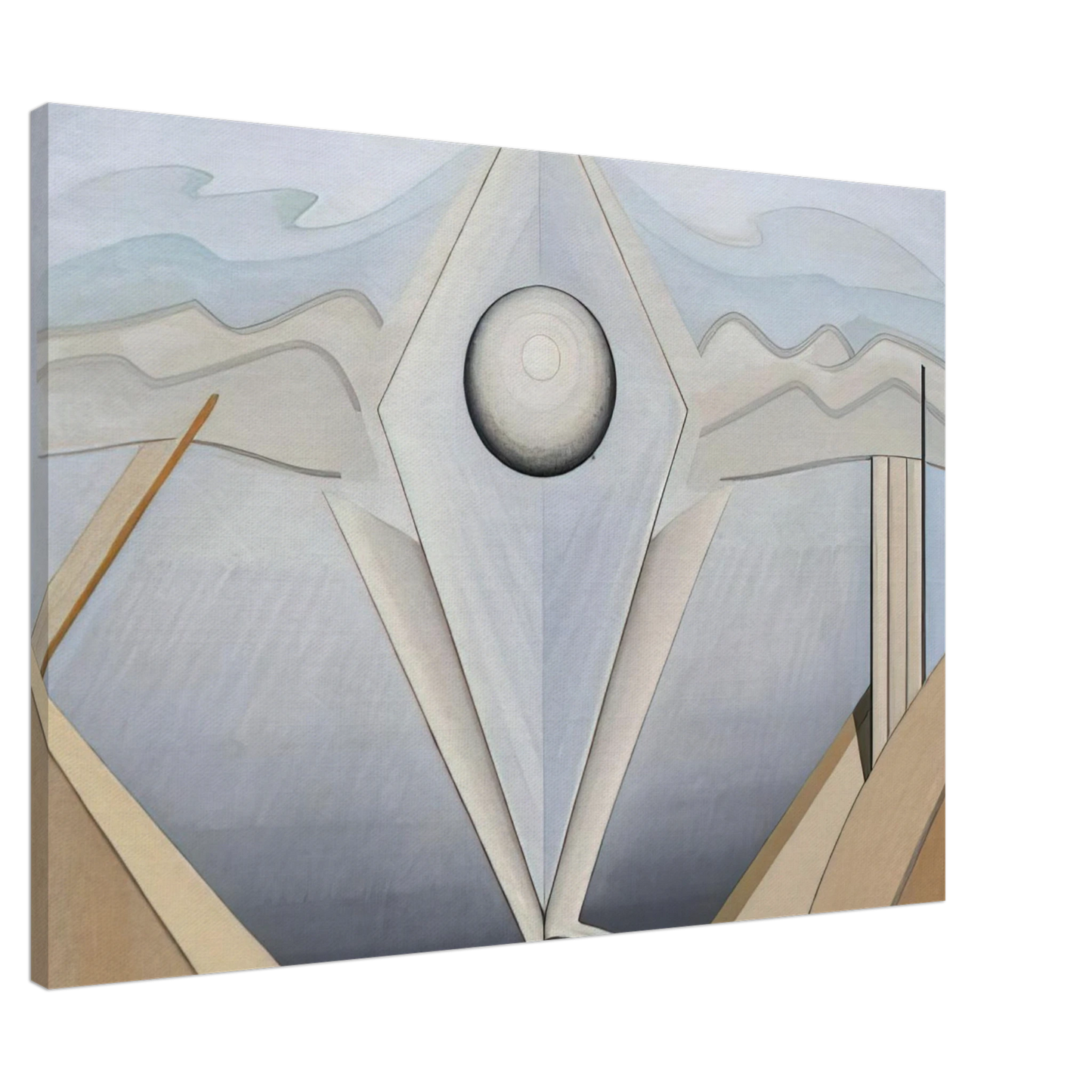 Lawren Harris - Abstract Painting #98 - 1938 Canvas - 20x30 cm / 8x12 inches-canvas