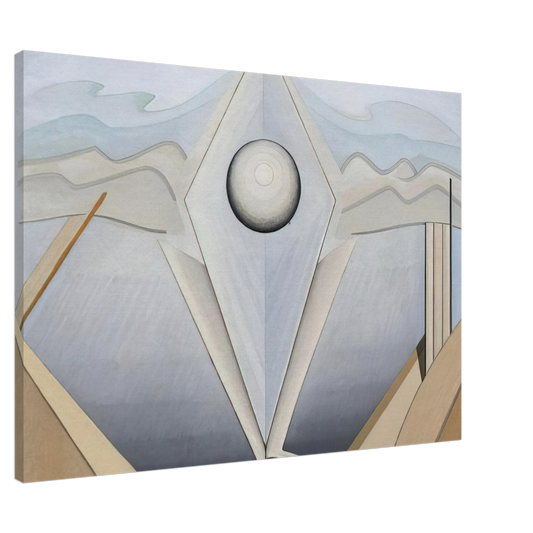 Lawren Harris - Abstract Painting #98 - 1938 Canvas - 20x30 cm / 8x12 inches-canvas