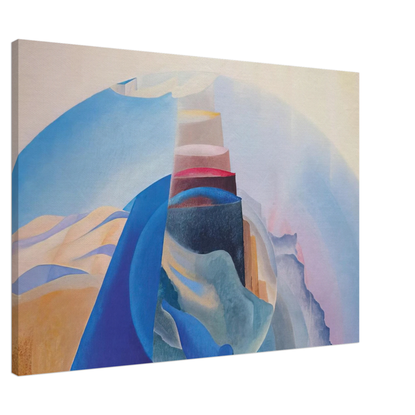 Benedetta Cappa - Mount Tabor - 1936 Canvas - 20x30 cm / 8x12 inches-canvas