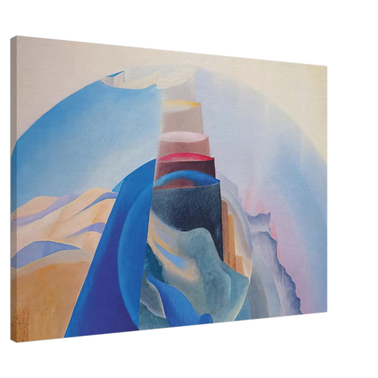 Benedetta Cappa - Mount Tabor - 1936 Canvas - 20x30 cm / 8x12 inches-canvas