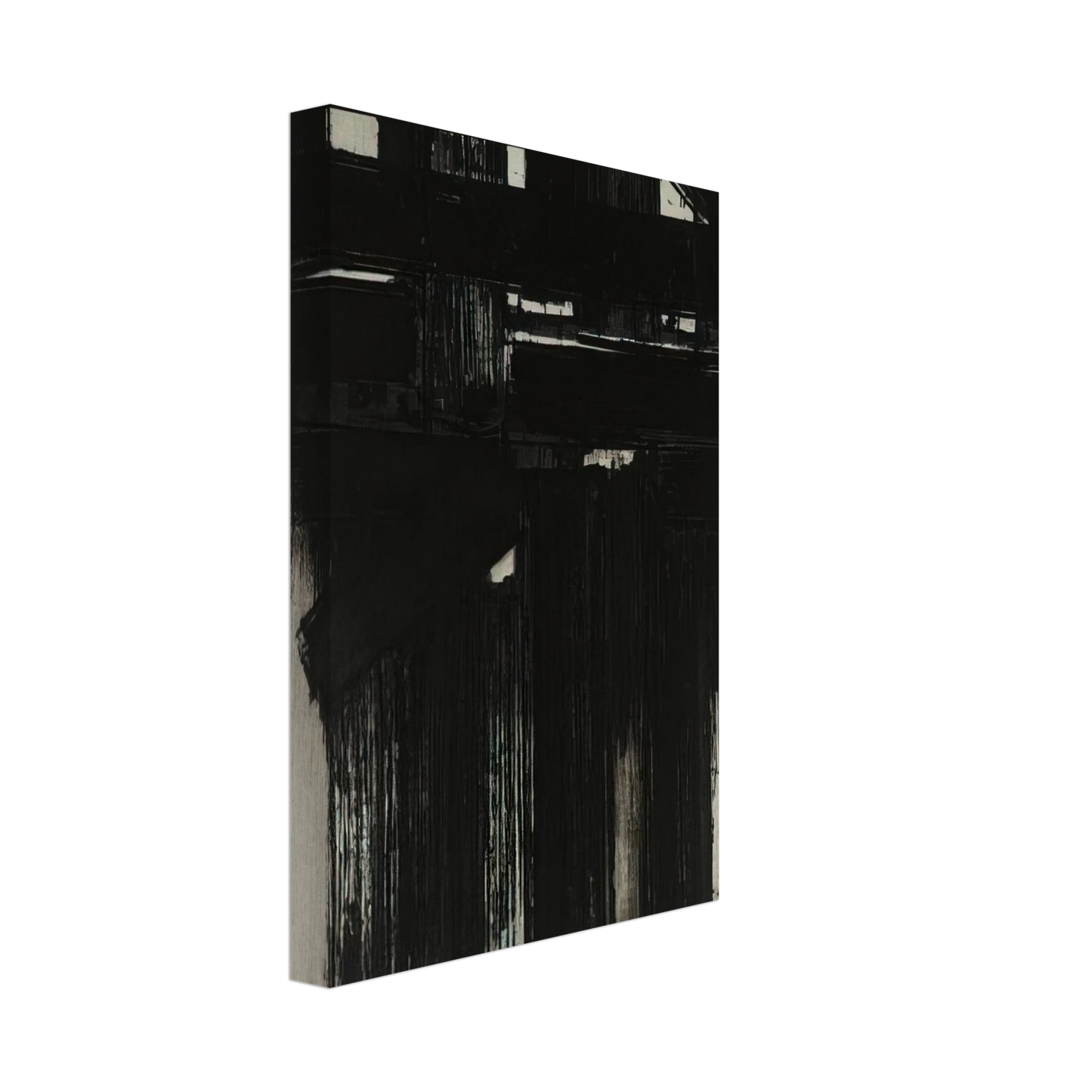 Pierre Soulages - Untitled Intaglio - 1956 Canvas - 40x60 cm / 16x24 inches-canvas