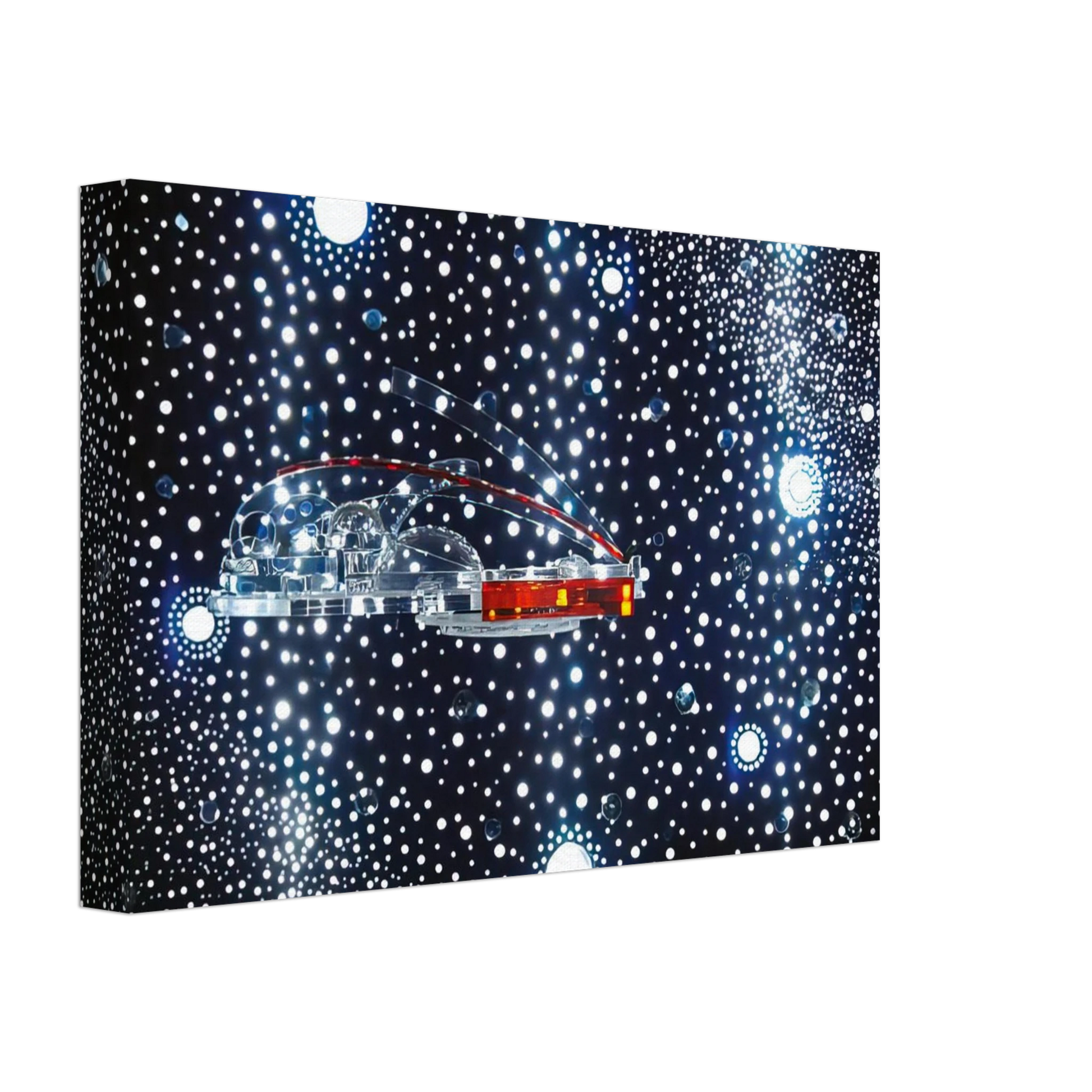 Gyula Kosice - Constellation and Habitat of the Hydrospatial City, - 1973 Canvas - 40x60 cm / 16x24 inches-canvas