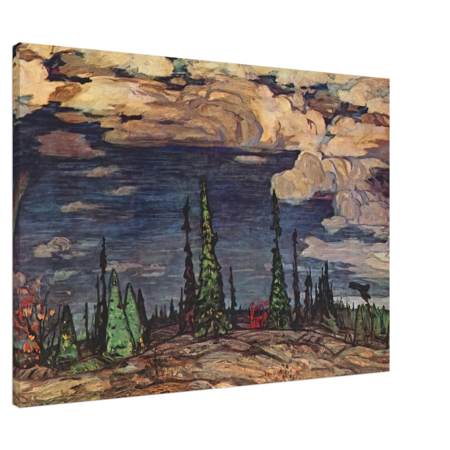 A.Y. Jackson - Terre Sauvage - 1913 Canvas - 20x30 cm / 8x12 inches-canvas