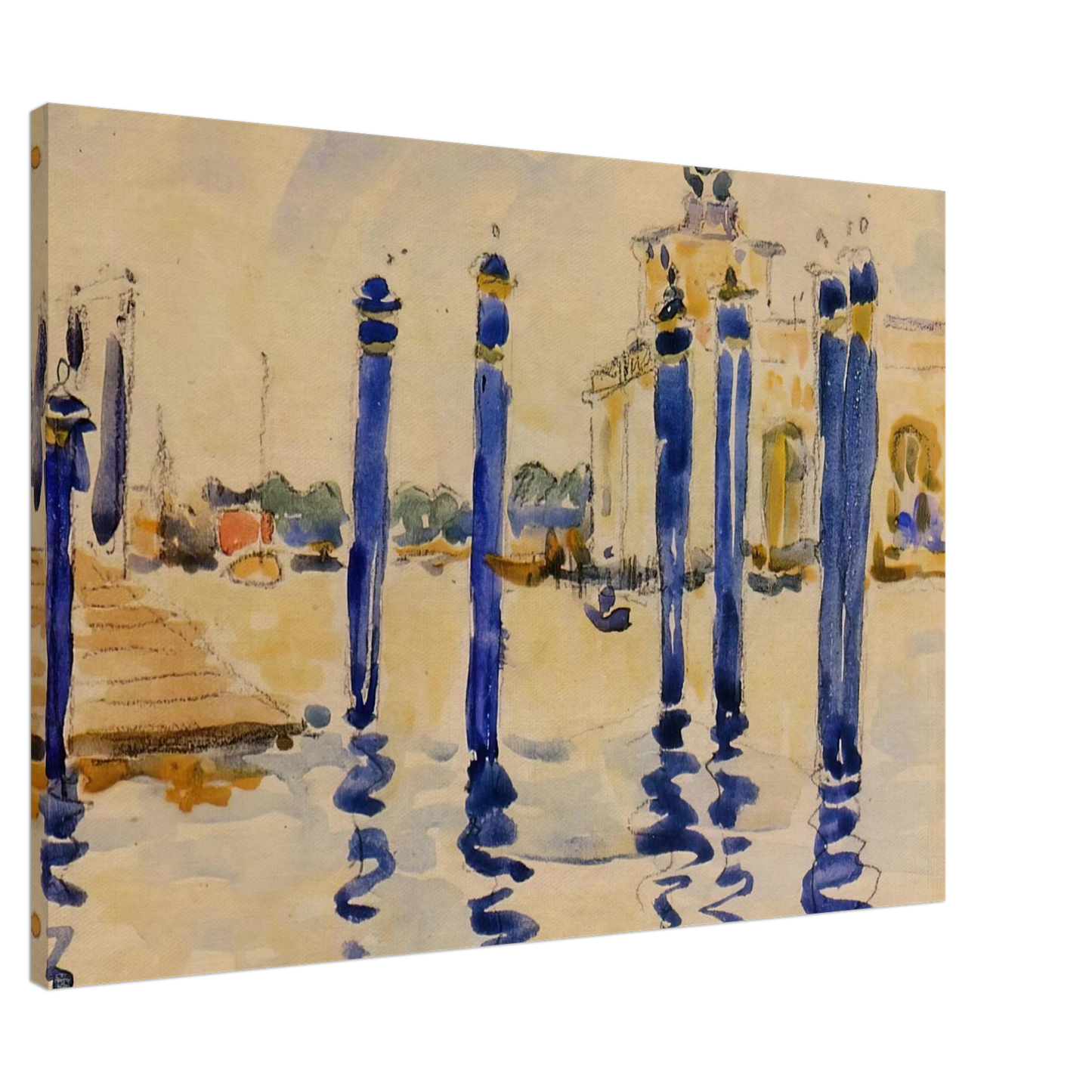 Henri-Edmond Cross - La Donana, Venice Canvas - 20x30 cm / 8x12 inches-canvas