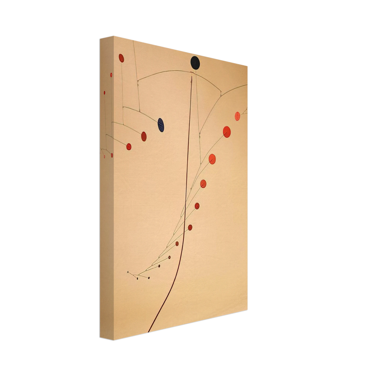 Alexander Calder - RED CASCADE 1954 Canvas - 40x60 cm / 16x24 inches-canvas