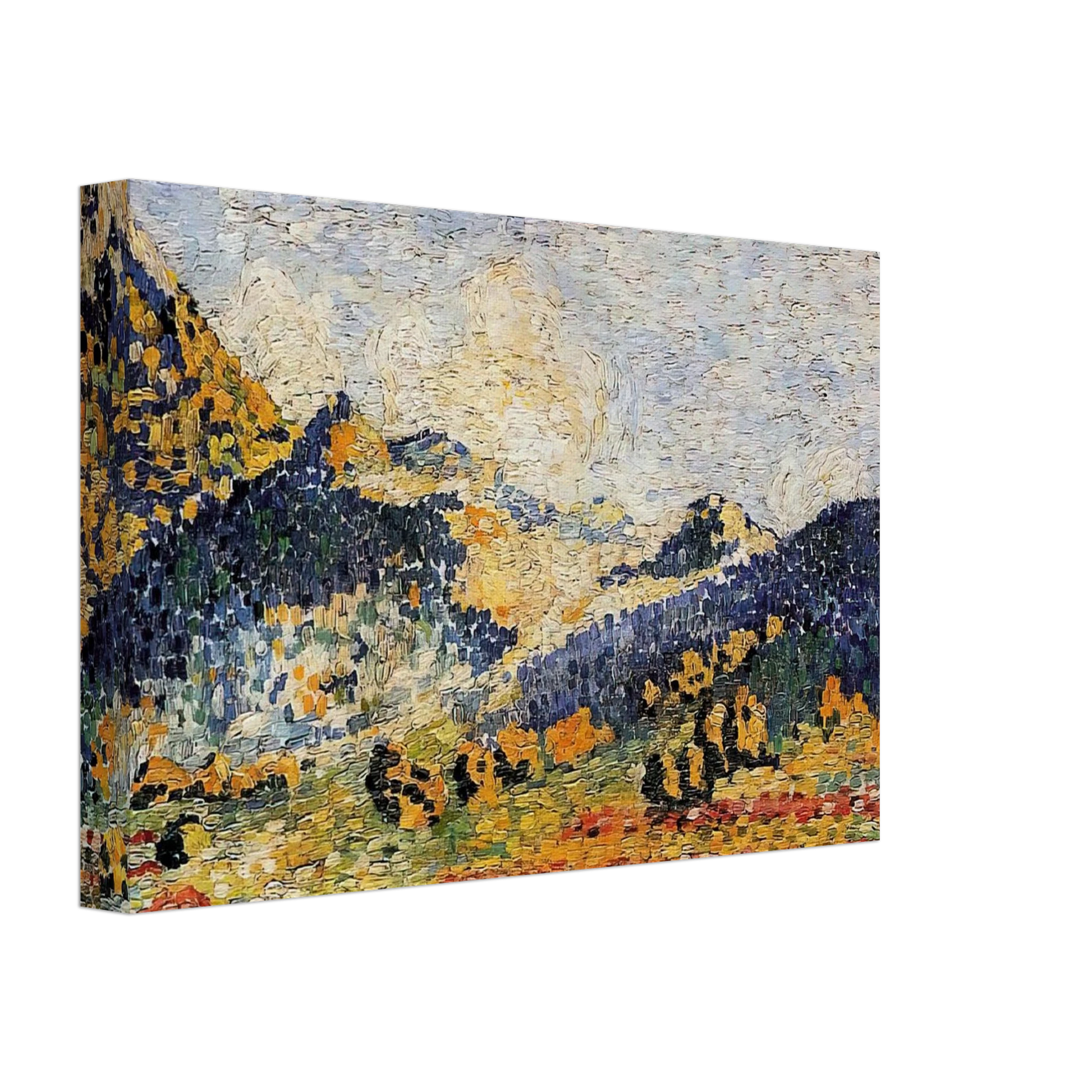Henri-Edmond Cross - Les Petits, Montagnes Mauresques Canvas - 40x60 cm / 16x24 inches-canvas