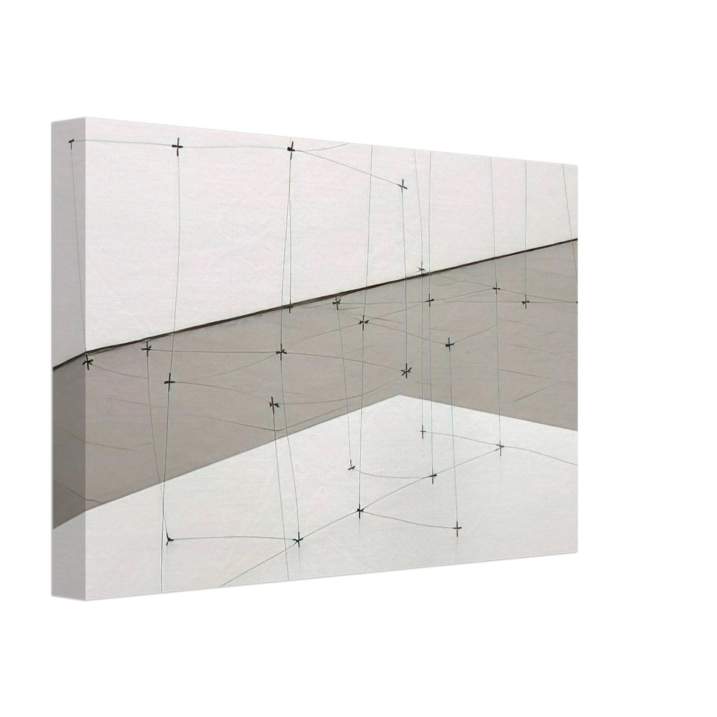 Gego - Reticularea cuadrada horizontal 7110 - 1971 Canvas - 40x60 cm / 16x24 inches-canvas