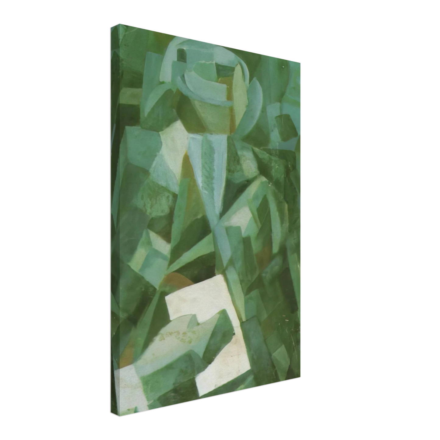 Salvador Dali - CUBIST COMPOSITION PORTRAIT OF A SEATED PERSON HOLDING A LETTER Canvas - 70x100 cm / 28x40 inches-canvas