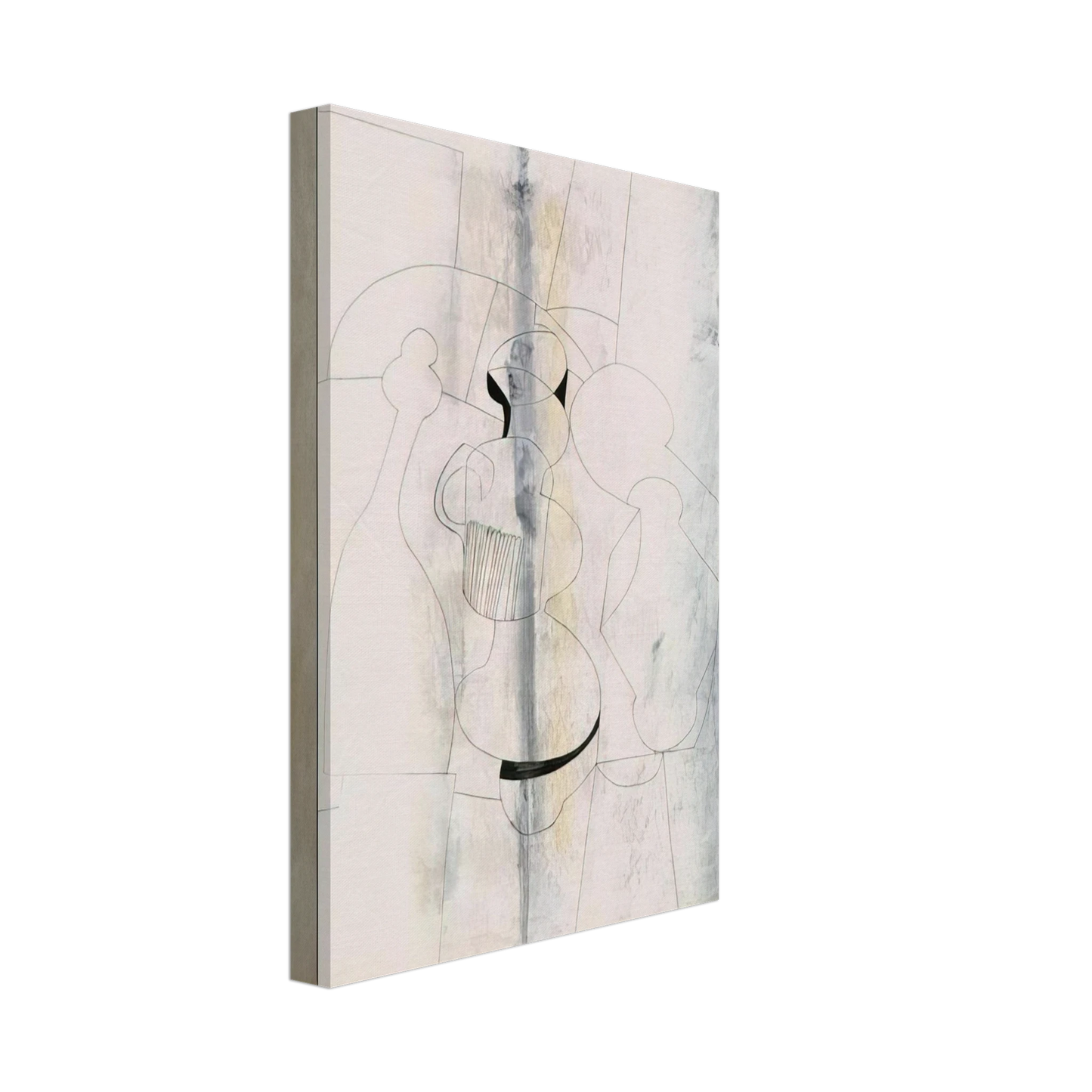 Ben Nicholson - 20 April 1979 vertical stripe - 1979 Canvas - 40x60 cm / 16x24 inches-canvas