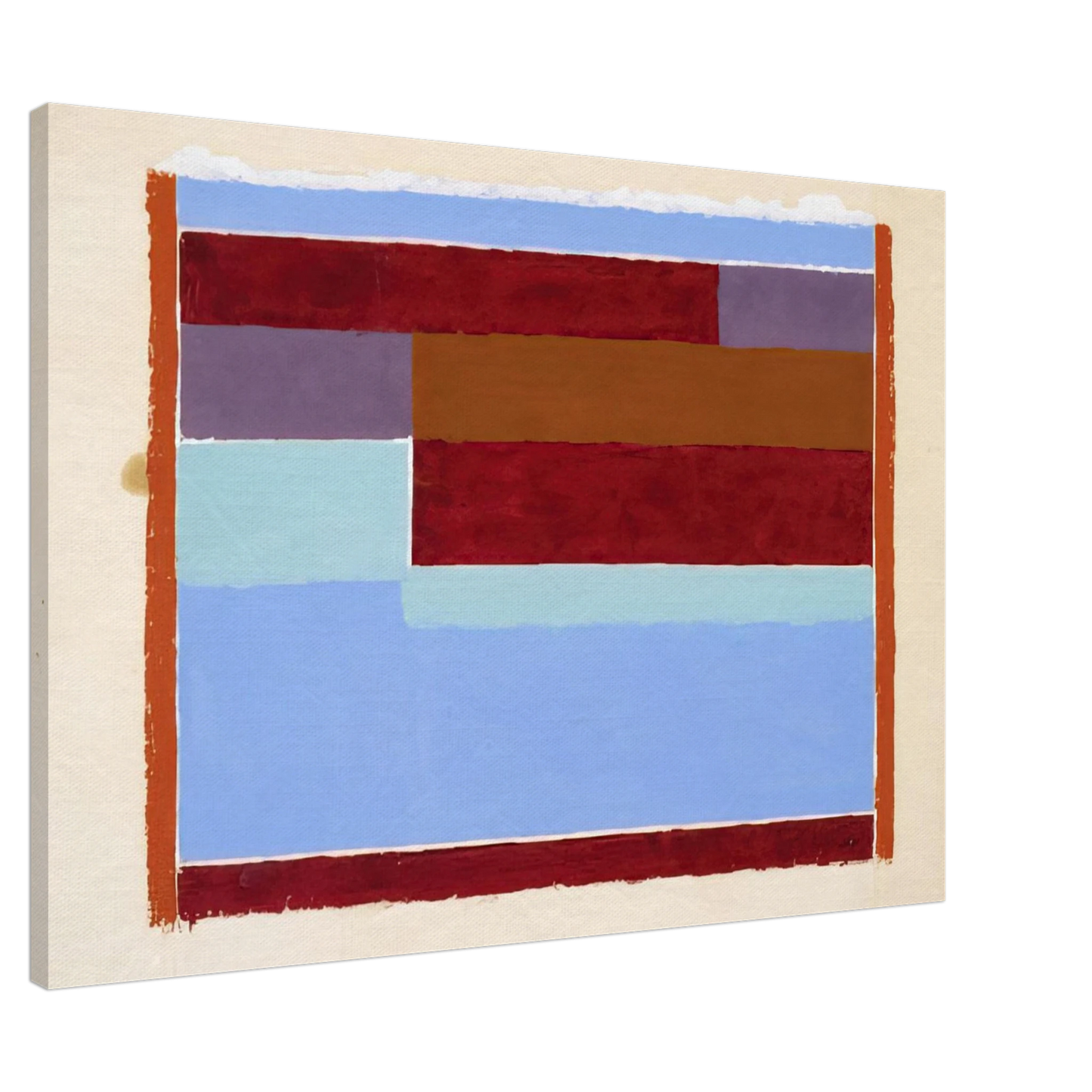 Josef Albers - UNTITLED ABSTRACTION VIII 1937 Canvas - 20x30 cm / 8x12 inches-canvas