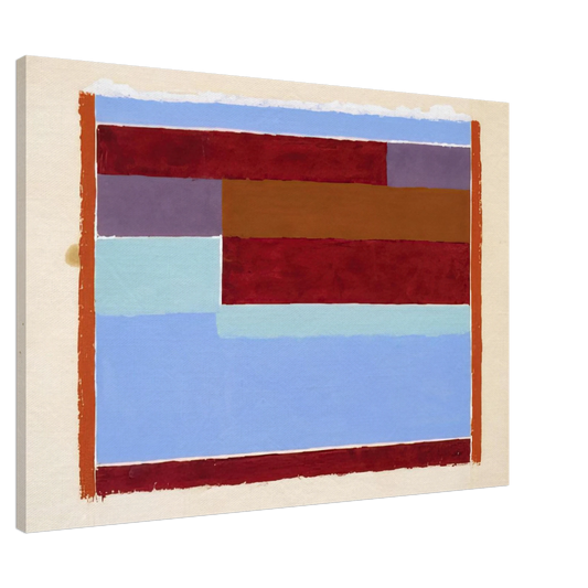 Josef Albers - UNTITLED ABSTRACTION VIII 1937 Canvas - 20x30 cm / 8x12 inches-canvas