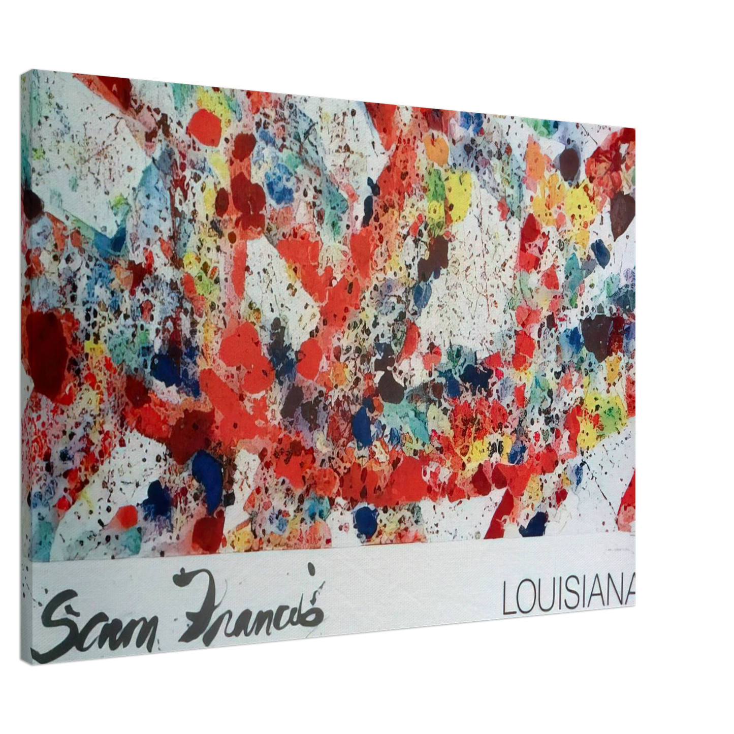 Sam Francis - Polar Red Canvas - 20x30 cm / 8x12 inches-canvas