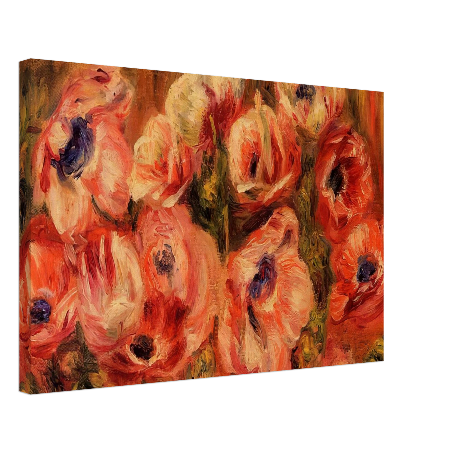 Pierre-Auguste Renoir - Anemones Canvas - 40x60 cm / 16x24 inches-canvas