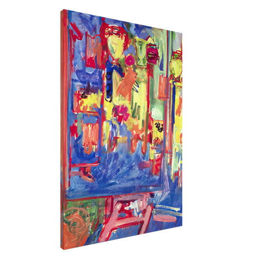 Hans Hofmann - Interior Composition Canvas - 20x30 cm / 8x12 inches-canvas