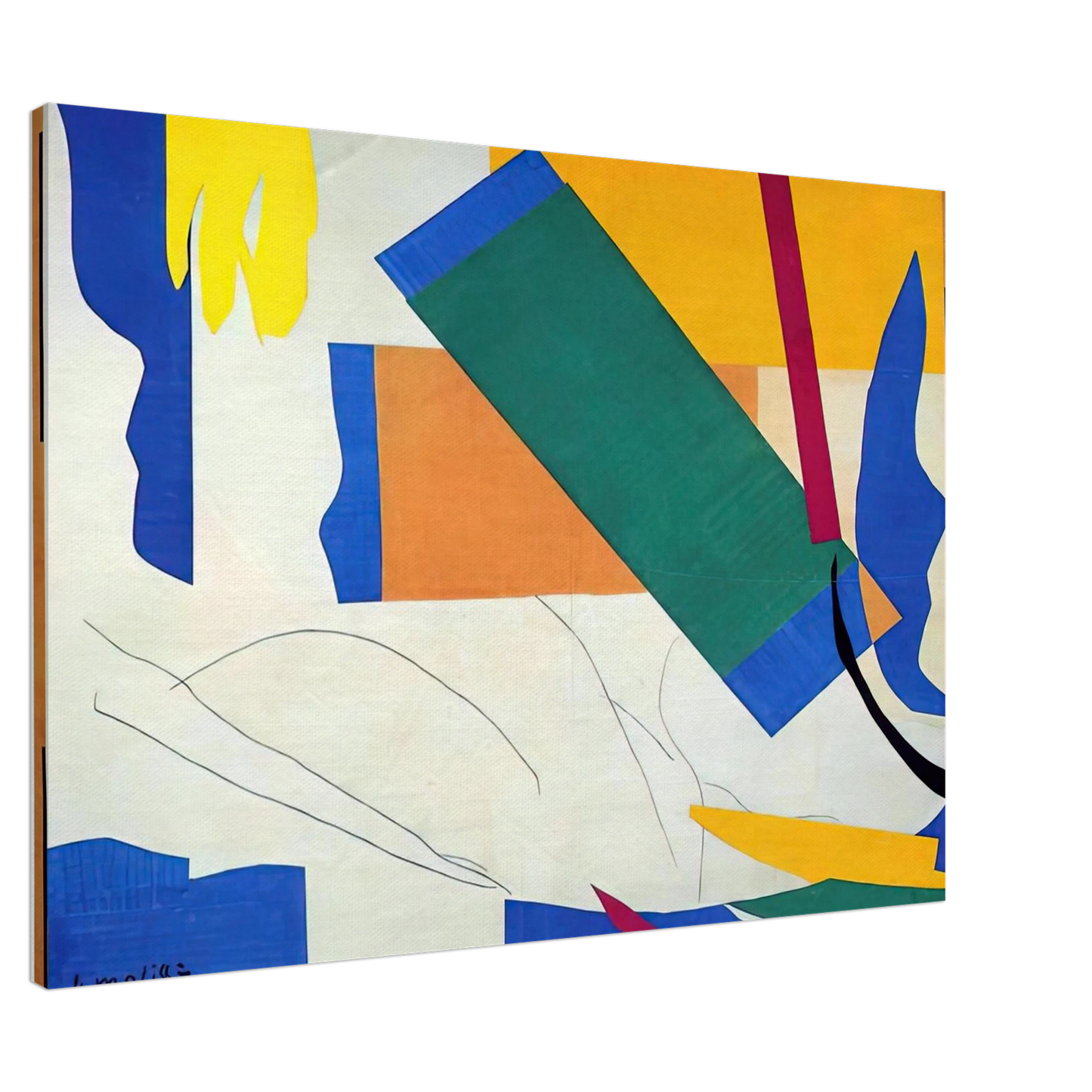 Henri Matisse - MEMORY OF OCEANIA Canvas - 20x30 cm / 8x12 inches-canvas