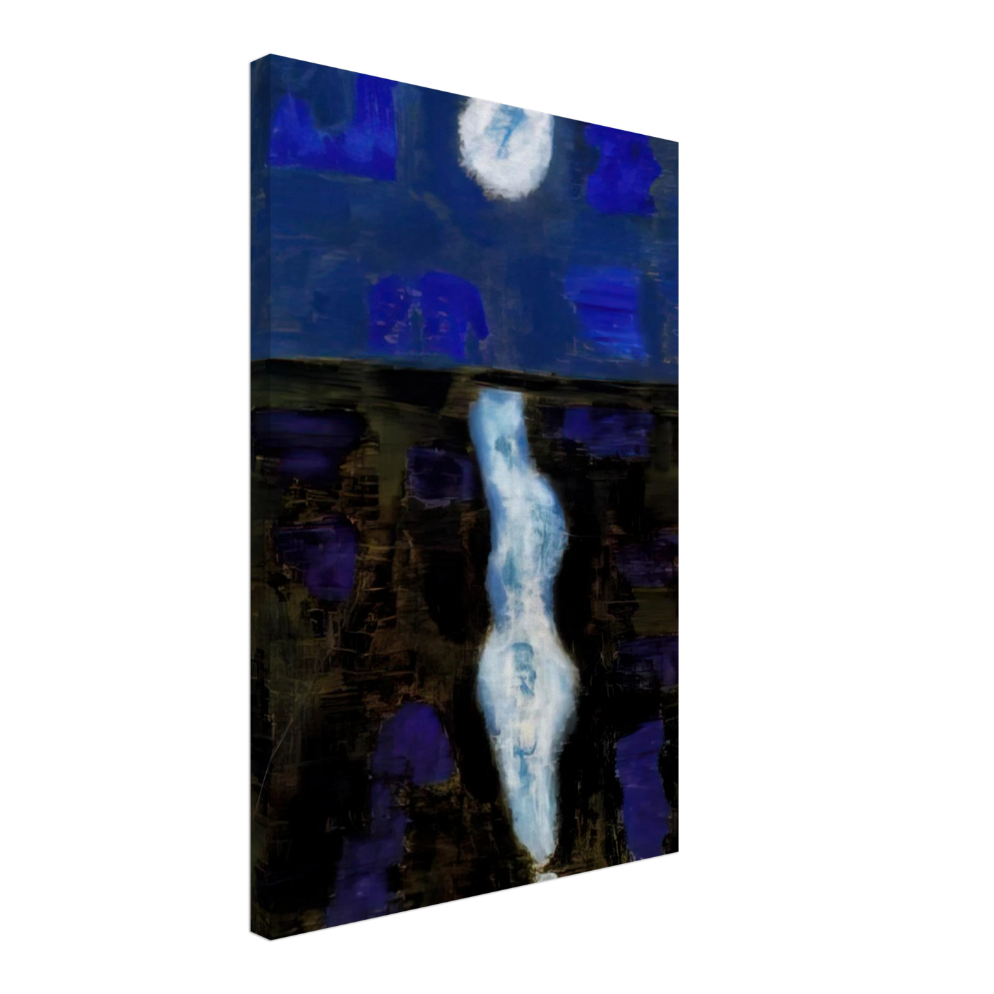 Milton Avery - White Moon - 1957 Canvas - 70x100 cm / 28x40 inches-canvas