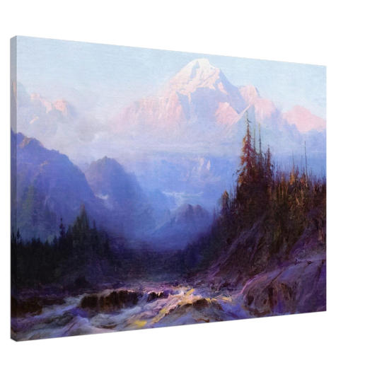 Sydney Laurence - Mount McKinley - 1925 Canvas - 20x30 cm / 8x12 inches-canvas
