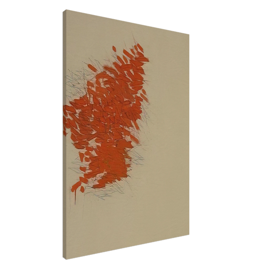 Robert Goodnough - Orange - 1973 Canvas - 20x30 cm / 8x12 inches-canvas