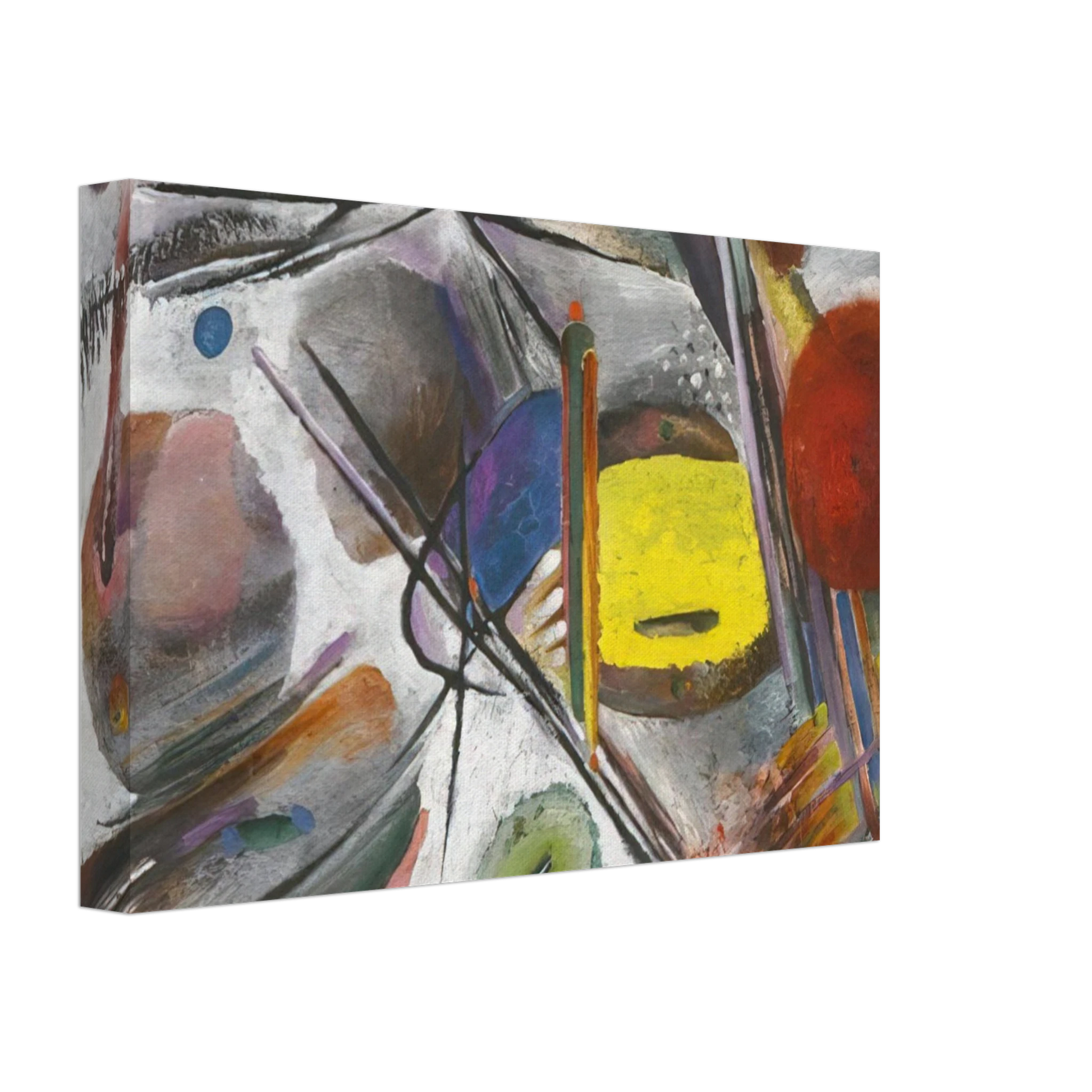 Rudolf Bauer - UNTITLED 1919 Canvas - 40x60 cm / 16x24 inches-canvas